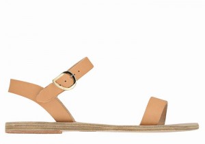 Sandały Casual Damskie Ancient Greek Sandals Drama New Leather Beżowe | YDT9838XI