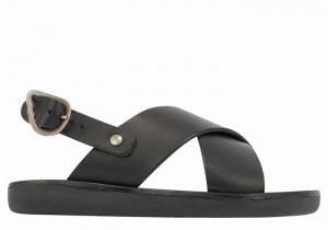 Sandały Casual Dziecięce Ancient Greek Sandals Little Maria Soft Czarne | XJT280BK