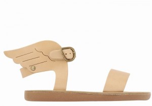 Sandały Casual Dziecięce Ancient Greek Sandals Little Ikaria Soft Beżowe | WNC8562HD