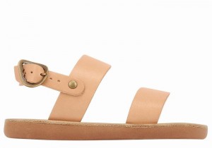 Sandały Casual Dziecięce Ancient Greek Sandals Little Clio Soft Beżowe | UIS4317PS