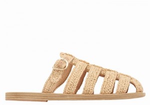 Sandały Rybaka Damskie Ancient Greek Sandals Cosmia Beżowe | DWF2341HS