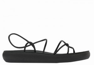 Sandały Z Paskiem Na Plecy Damskie Ancient Greek Sandals Taxidi Comfort Czarne | KGM4884GI