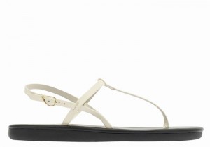 Sandały Z Paskiem Na Plecy Damskie Ancient Greek Sandals Lito Flip Flop Białe | DOT8588UK