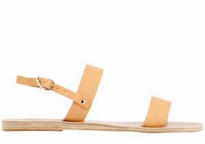 Sandały Z Paskiem Na Plecy Damskie Ancient Greek Sandals Clio Beżowe | FTM4054ZS