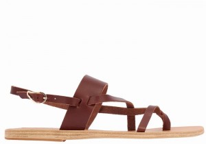 Sandały Z Paskiem Na Plecy Damskie Ancient Greek Sandals Alethea Leather Kawa | VDI2349QS