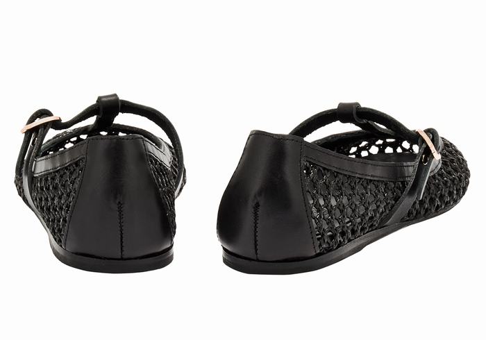 Baleriny Damskie Ancient Greek Sandals Aerati Czarne | LHK9365NF