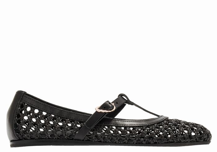 Baleriny Damskie Ancient Greek Sandals Aerati Czarne | LHK9365NF