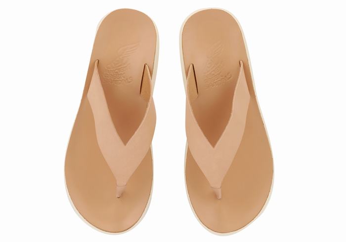 Japonki Damskie Ancient Greek Sandals Charys Comfort Beżowe | OTY3820TJ