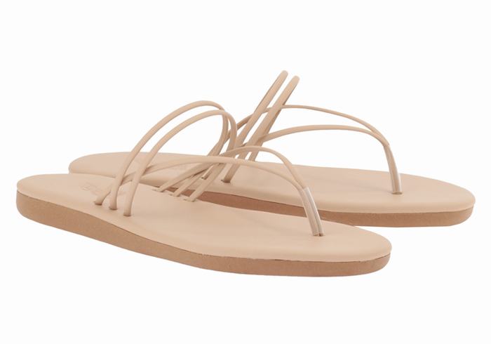 Japonki Damskie Ancient Greek Sandals E Beżowe | AIU571NL