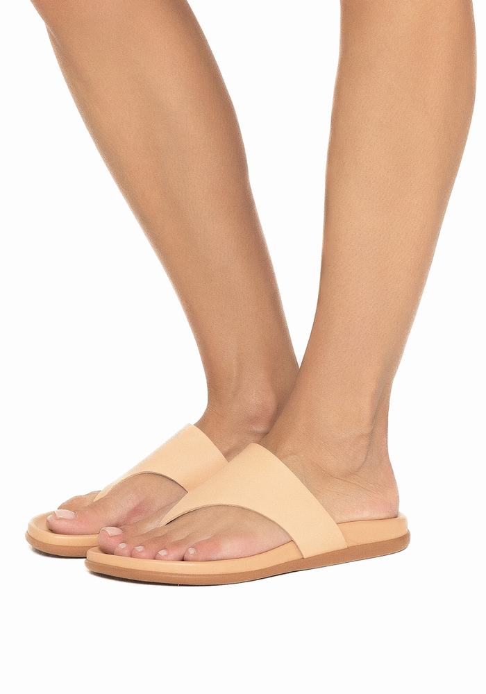 Japonki Damskie Ancient Greek Sandals Mera Footbed Beżowe | VXI3034NW