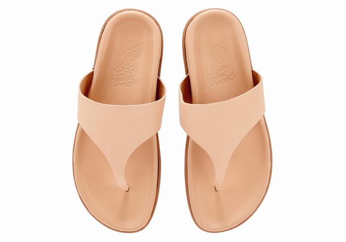 Japonki Damskie Ancient Greek Sandals Mera Footbed Beżowe | VXI3034NW