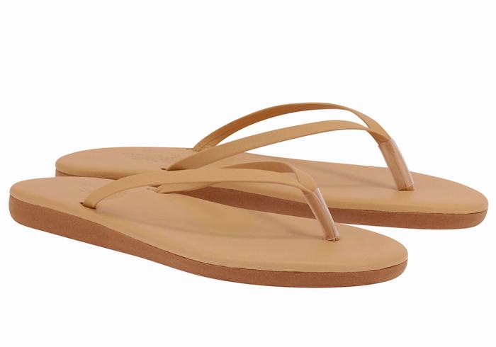 Japonki Damskie Ancient Greek Sandals Saionara Beżowe | PXY931NE