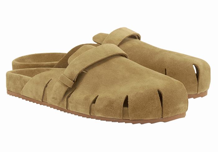 Kapcie Męskie Ancient Greek Sandals Atlas Zielone | UKU6441GI