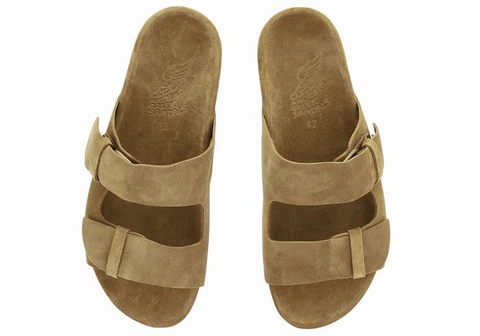 Kapcie Męskie Ancient Greek Sandals Diogenis Zielone | XKQ335LB