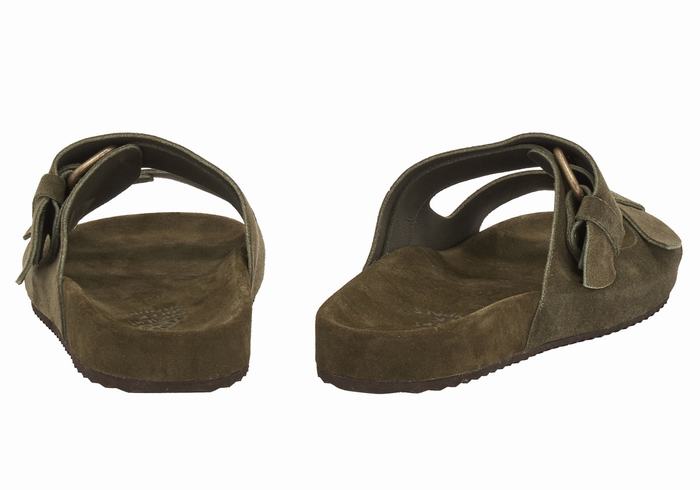 Kapcie Męskie Ancient Greek Sandals Diogenis Ciemny Zielone | USJ1749NF