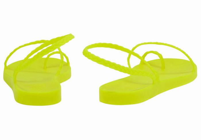 Plecione Sandały Damskie Ancient Greek Sandals Eleftheria Żółte | LGV8544PO