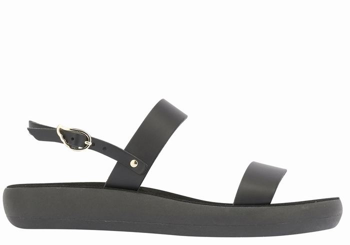 Sandały Casual Damskie Ancient Greek Sandals Clio Comfort Czarne | NHR3324SQ