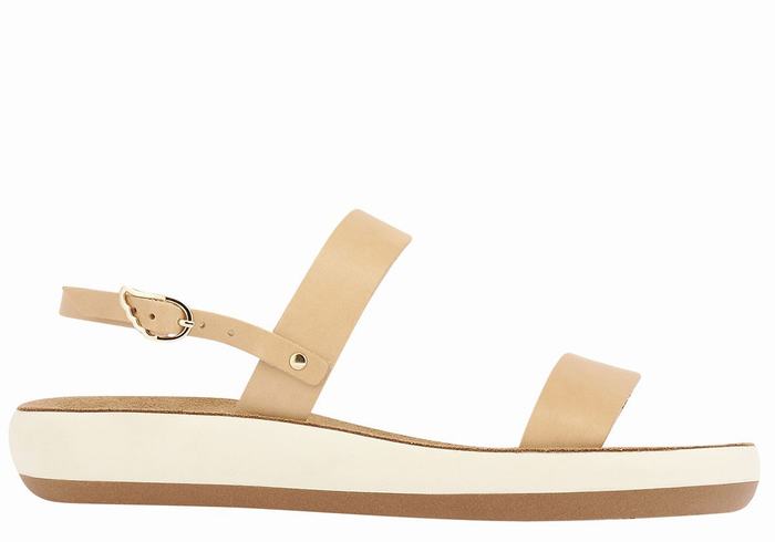 Sandały Casual Damskie Ancient Greek Sandals Clio Comfort Beżowe | ZBV8741WF