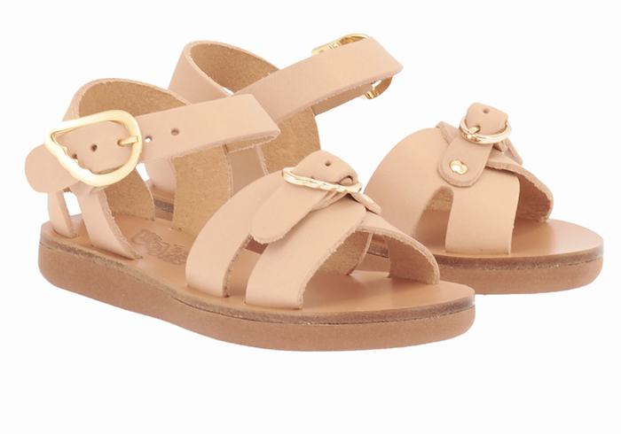 Sandały Casual Dziecięce Ancient Greek Sandals Little Vasso Soft Beżowe | RYU8568AL