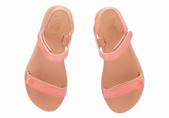 Sandały Casual Dziecięce Ancient Greek Sandals Little Poros Soft Różowe | FQU9849NZ