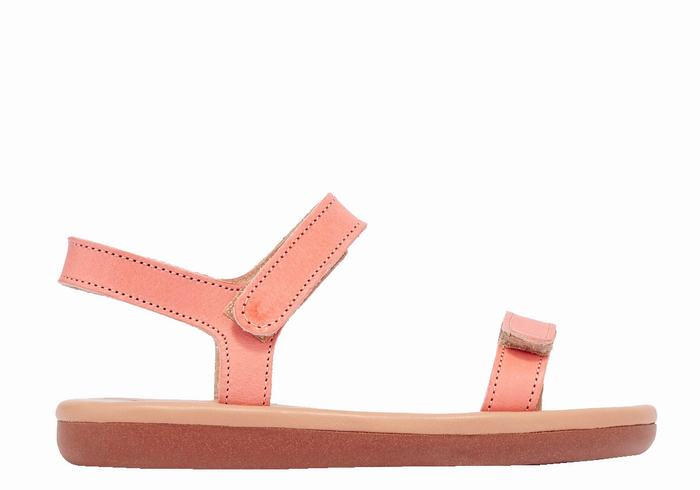 Sandały Casual Dziecięce Ancient Greek Sandals Little Poros Soft Różowe | FQU9849NZ