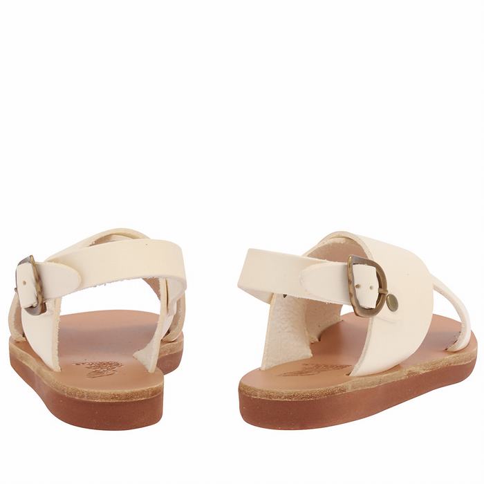 Sandały Casual Dziecięce Ancient Greek Sandals Little Maria Soft Białe | TRE2271IS