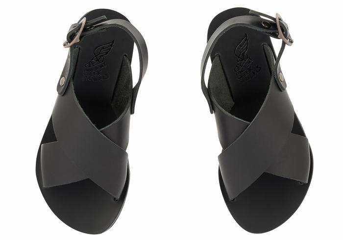 Sandały Casual Dziecięce Ancient Greek Sandals Little Maria Soft Czarne | XJT280BK