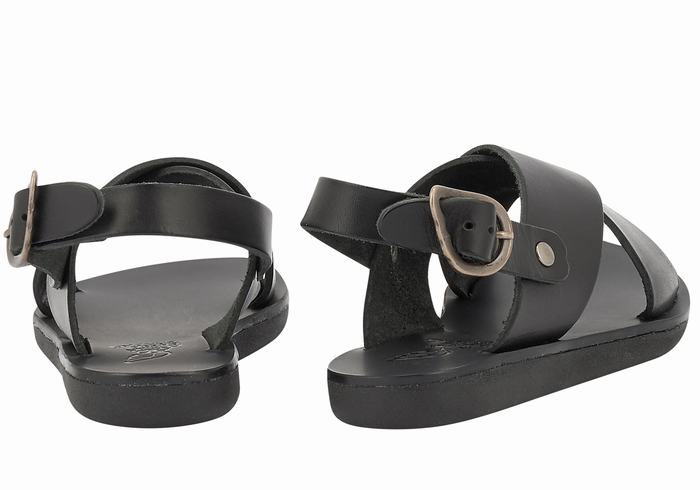 Sandały Casual Dziecięce Ancient Greek Sandals Little Maria Soft Czarne | XJT280BK