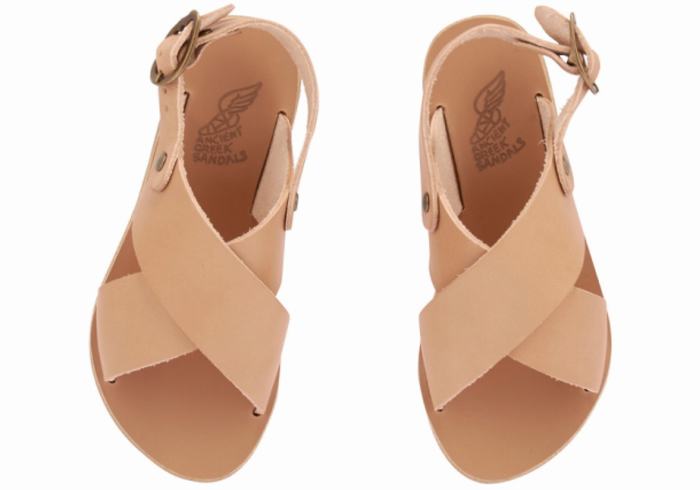 Sandały Casual Dziecięce Ancient Greek Sandals Little Maria Soft Beżowe | KQV6071SX