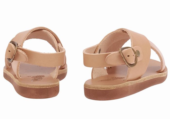 Sandały Casual Dziecięce Ancient Greek Sandals Little Maria Soft Beżowe | KQV6071SX