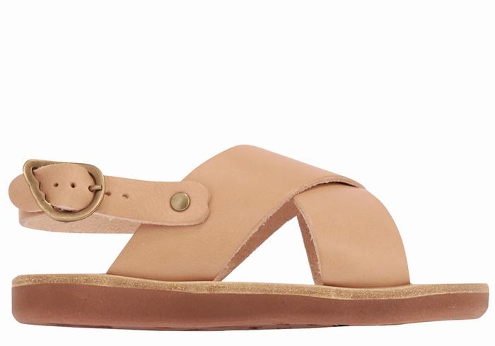 Sandały Casual Dziecięce Ancient Greek Sandals Little Maria Soft Beżowe | KQV6071SX