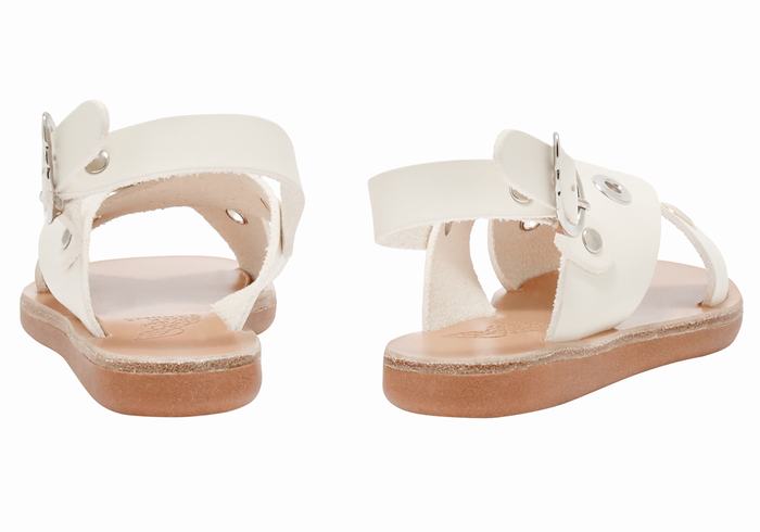 Sandały Casual Dziecięce Ancient Greek Sandals Little Maria Eyelets Soft Białe | KKM9253PP