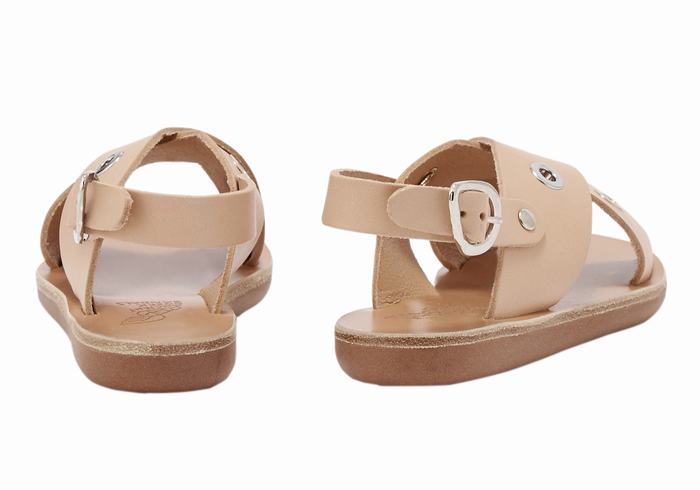 Sandały Casual Dziecięce Ancient Greek Sandals Little Maria Eyelets Soft Beżowe | YBB7091VM