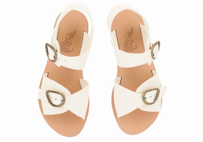 Sandały Casual Dziecięce Ancient Greek Sandals Little Irini Soft Białe | UUO3974SO