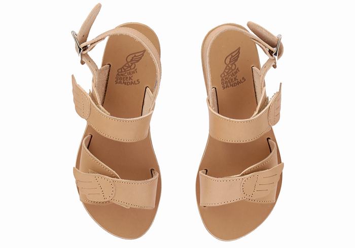 Sandały Casual Dziecięce Ancient Greek Sandals Little Iliada Soft Beżowe | BIS3360UN