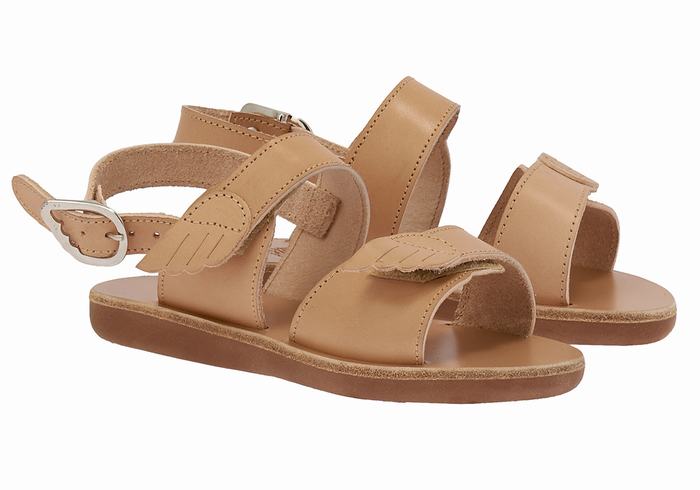 Sandały Casual Dziecięce Ancient Greek Sandals Little Iliada Soft Beżowe | BIS3360UN