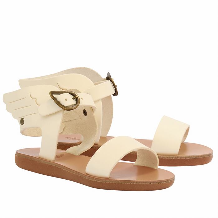 Sandały Casual Dziecięce Ancient Greek Sandals Little Ikaria Soft Białe | WWY948VB