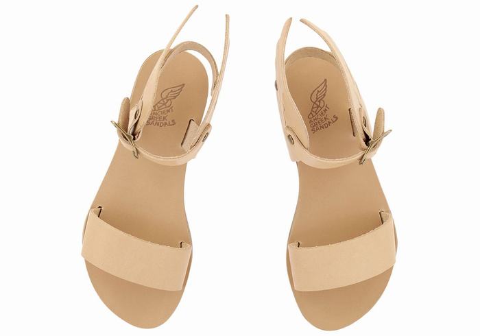 Sandały Casual Dziecięce Ancient Greek Sandals Little Ikaria Soft Beżowe | WNC8562HD