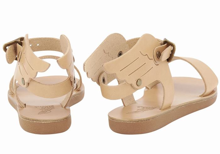 Sandały Casual Dziecięce Ancient Greek Sandals Little Ikaria Soft Beżowe | WNC8562HD