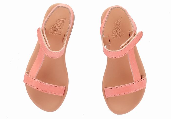 Sandały Casual Dziecięce Ancient Greek Sandals Little Iasonas Soft Różowe | PAB4317AH