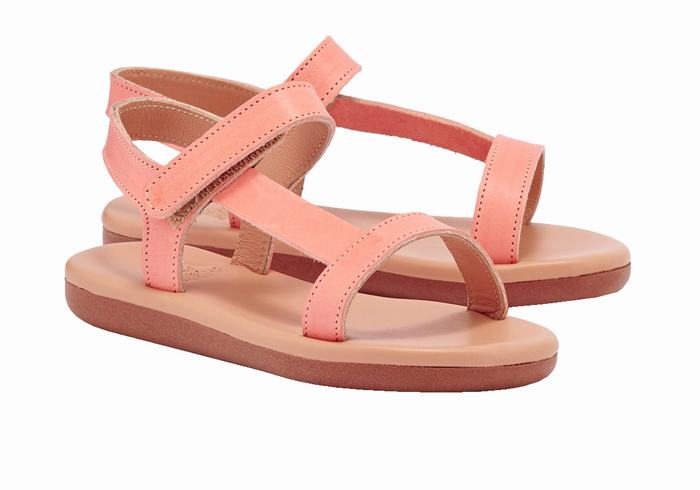 Sandały Casual Dziecięce Ancient Greek Sandals Little Iasonas Soft Różowe | PAB4317AH