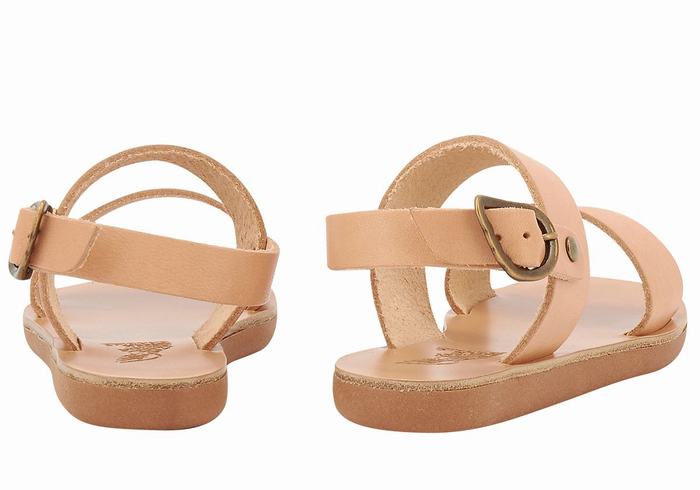 Sandały Casual Dziecięce Ancient Greek Sandals Little Clio Soft Beżowe | UIS4317PS