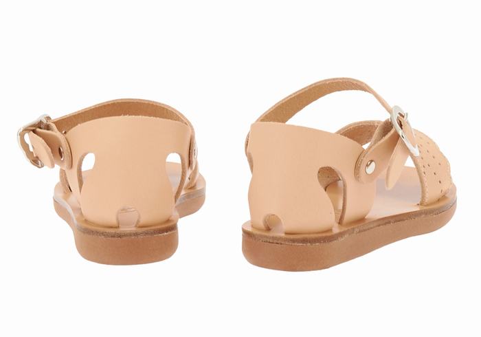 Sandały Casual Dziecięce Ancient Greek Sandals Little Andromeda Soft Beżowe | PDU4387NV