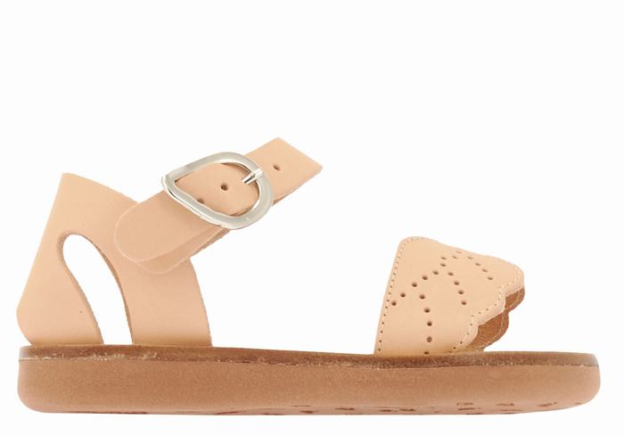 Sandały Casual Dziecięce Ancient Greek Sandals Little Andromeda Soft Beżowe | PDU4387NV