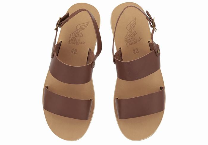 Sandały Casual Męskie Ancient Greek Sandals Dinatos Kawa | VHQ1176OU