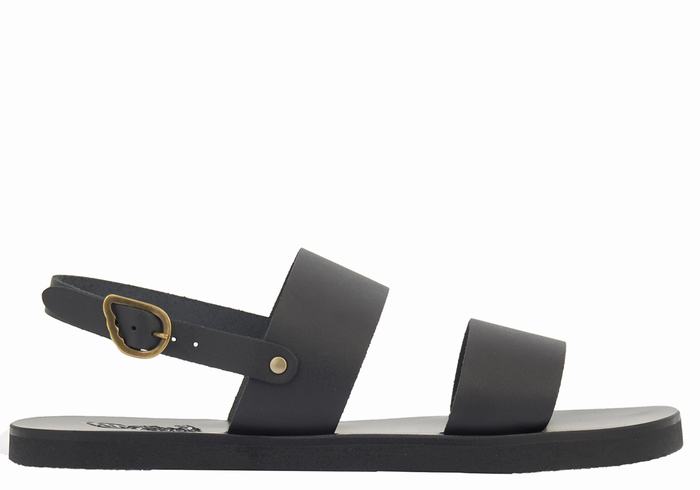 Sandały Casual Męskie Ancient Greek Sandals Dinatos Czarne | FYX3372CW