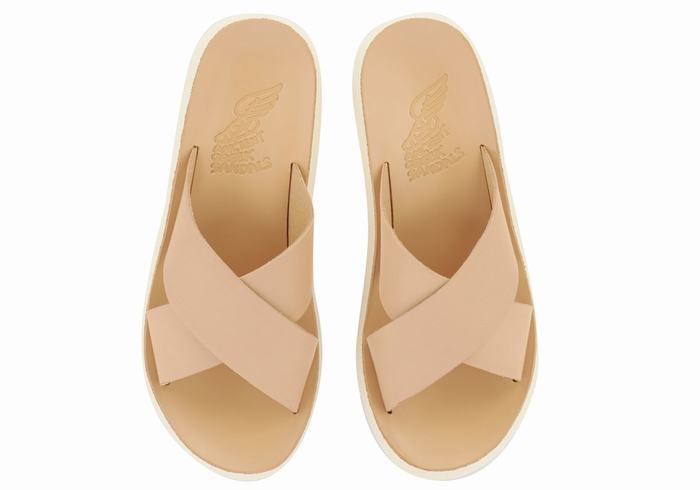 Sandały Do Wsuwania Damskie Ancient Greek Sandals Thais Comfort Beżowe | QQE648LR