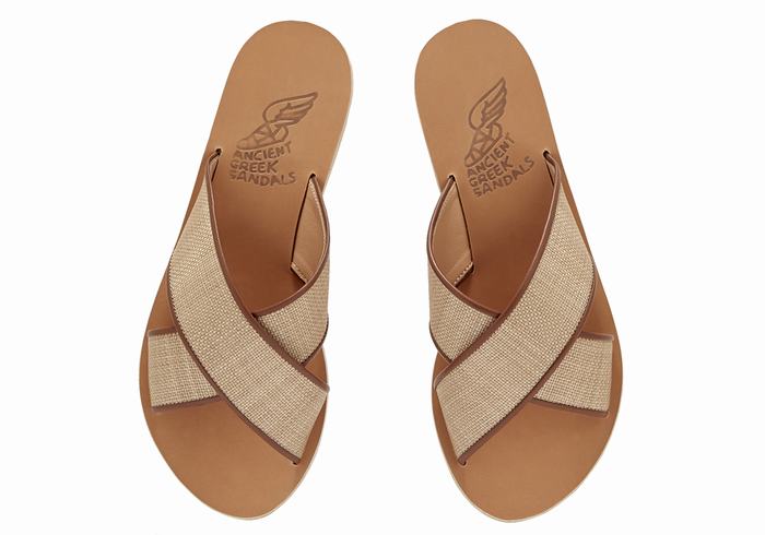 Sandały Do Wsuwania Damskie Ancient Greek Sandals Thais Beżowe Brązowe | MCU8983IC