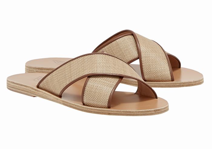 Sandały Do Wsuwania Damskie Ancient Greek Sandals Thais Beżowe Brązowe | MCU8983IC