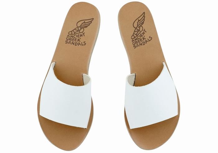 Sandały Do Wsuwania Damskie Ancient Greek Sandals Taygete Białe | CAY7588RP